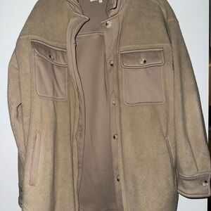 English Factory Tan Shirt Jacket
